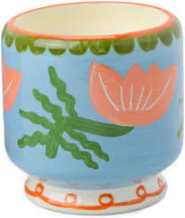 Hand Painted "Flower" Candle- Cactus Flower