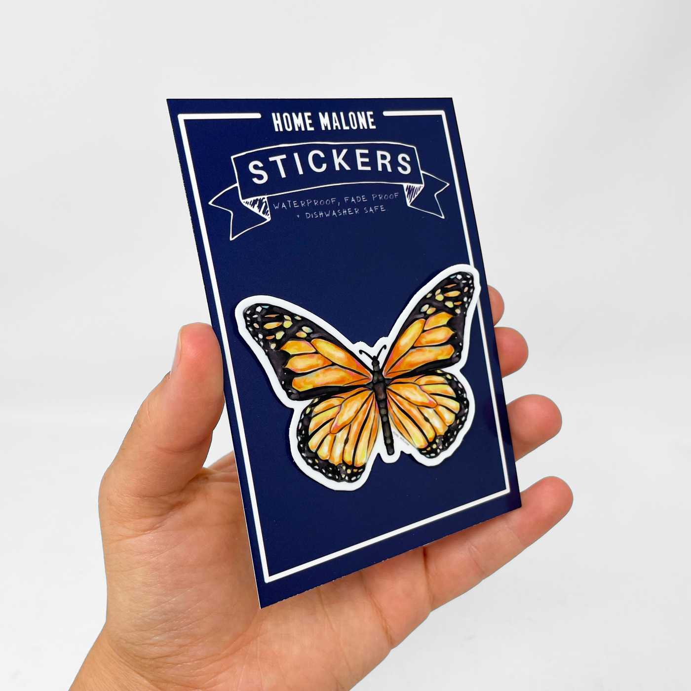 Home Malone - Monarch Butterfly Sticker Pretty Spring Summer Flutter Decal