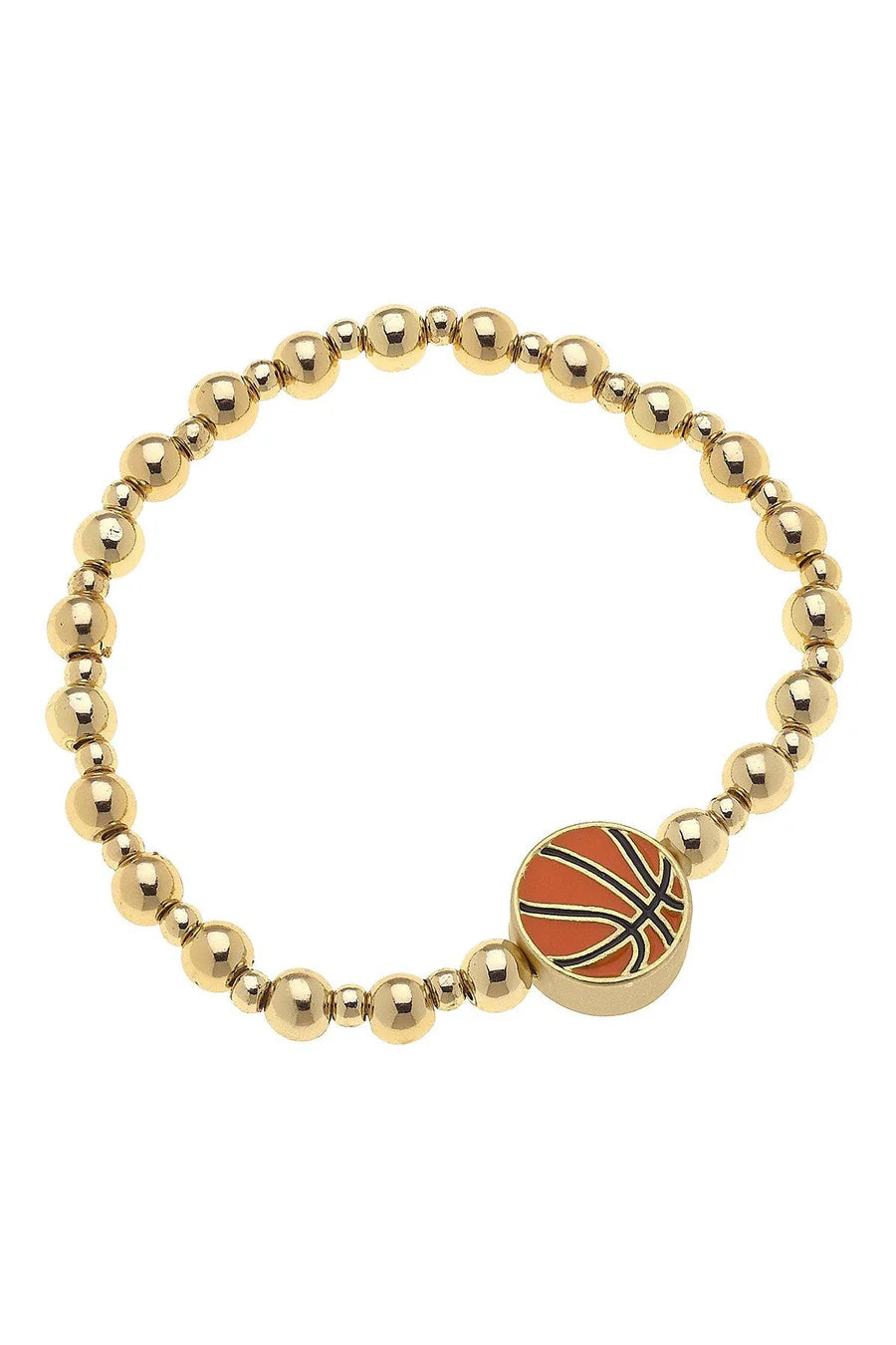 Eloise Basketball Children's Stretch Bracelet in Gold