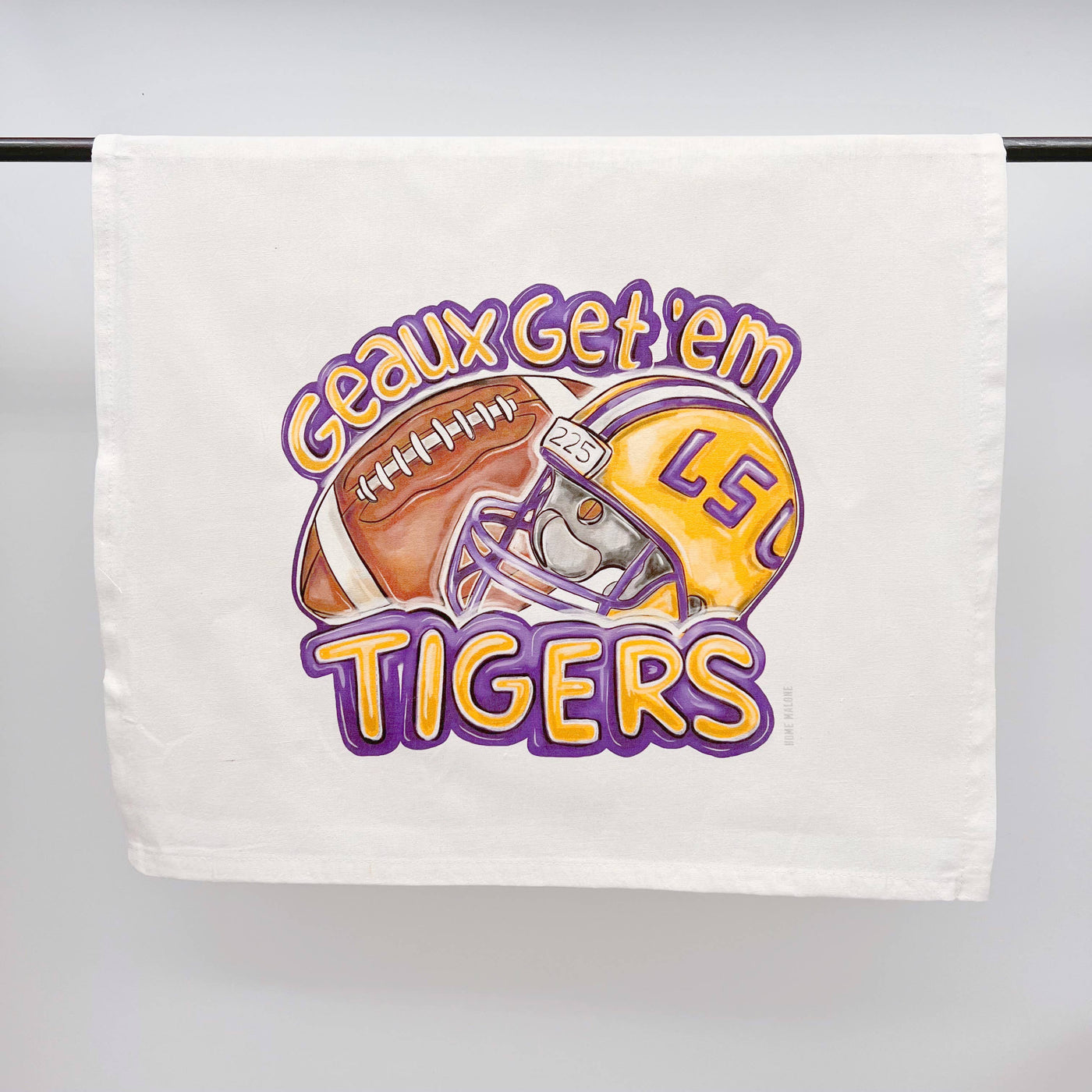 Home Malone - Geaux Get Em Tigers Towel LSU Louisiana Decorative Decor