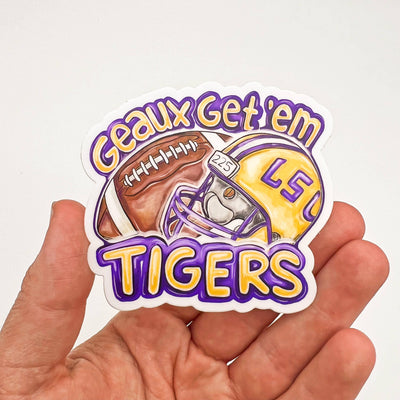 Home Malone - Geaux Get Em Tigers Sticker LSU Louisiana SEC Spirit Decal