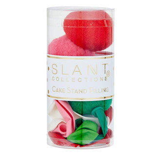 Cake Stand Filler - Green, Red, White & Pink