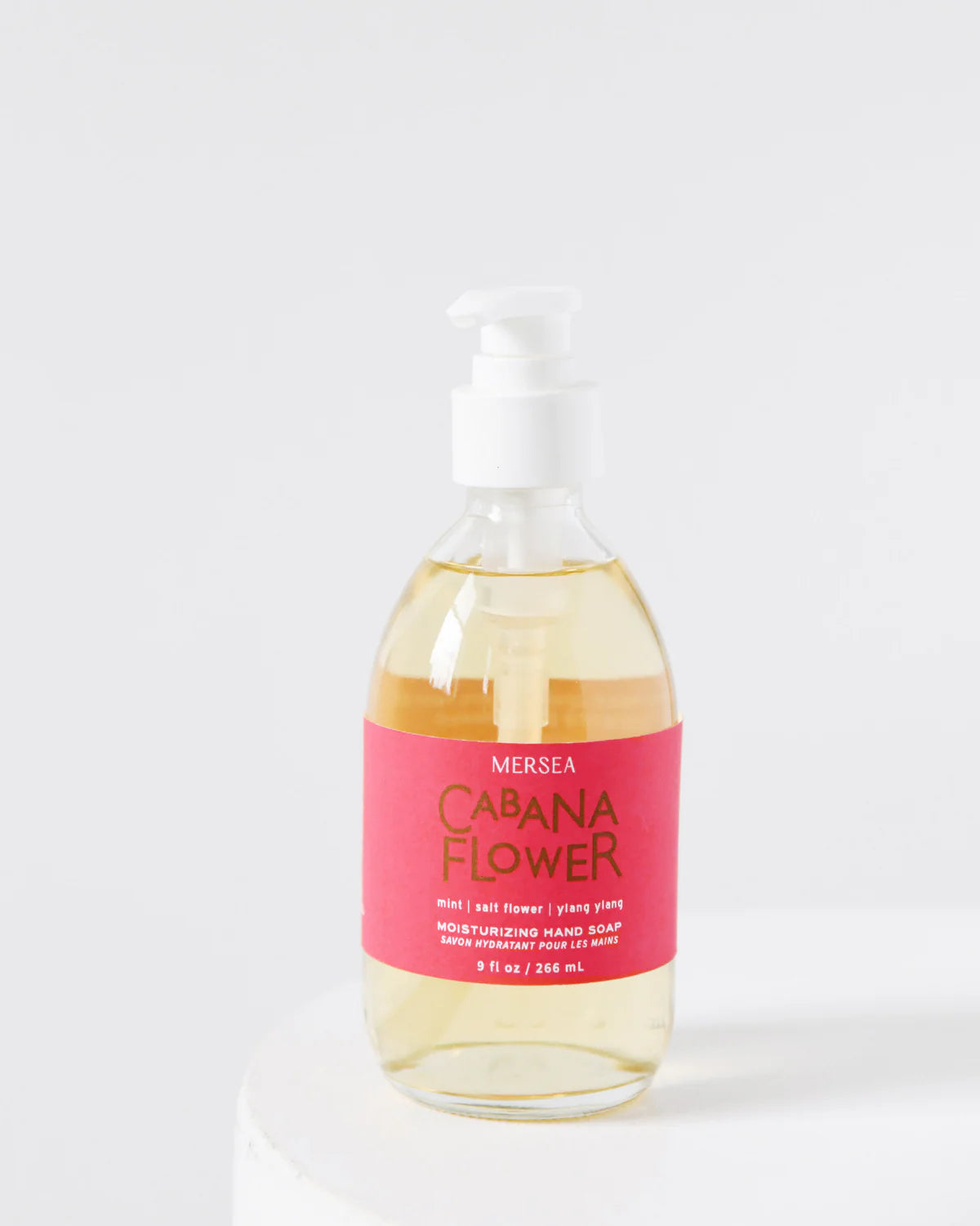Hand Soap Pump (glass) - Cabana Flower