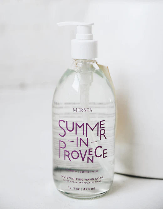 Hand Soap Pump (glass) - Summer in Provence