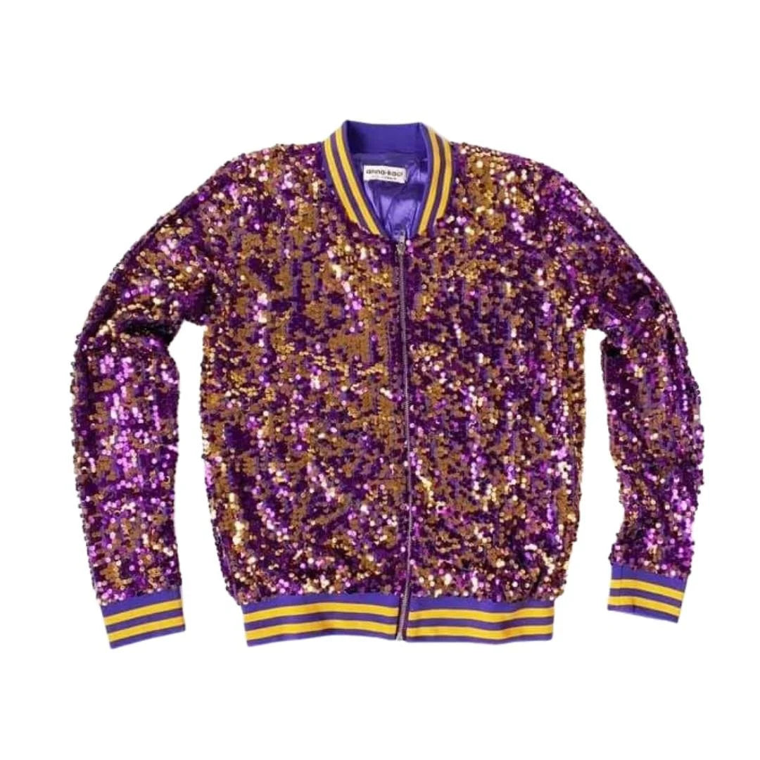 Adult Sequin Purple/Gold Jacket