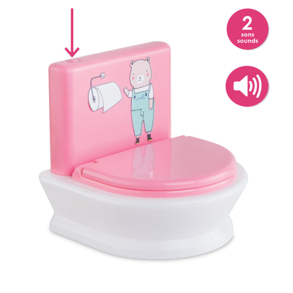 Interactive Toilet for Corolle Dolls