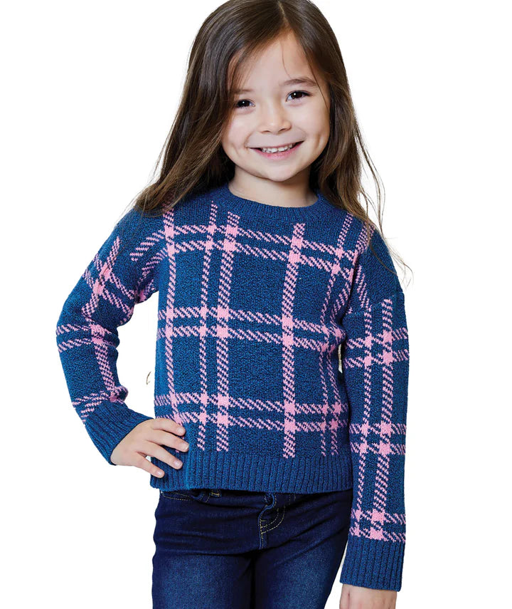 Blue Star Plaid Sweater