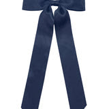 Sloane Bow Barrette -Navy