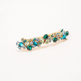 Phoebe Crystal Cluster Barrette- Blue