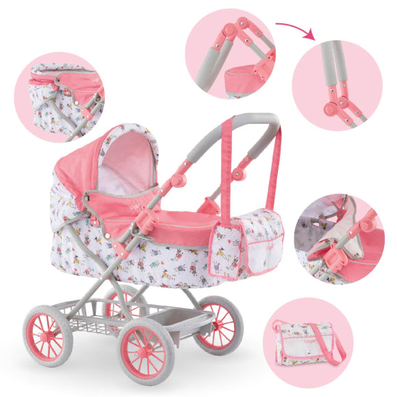 Corolle Baby Doll Carriage - Floral