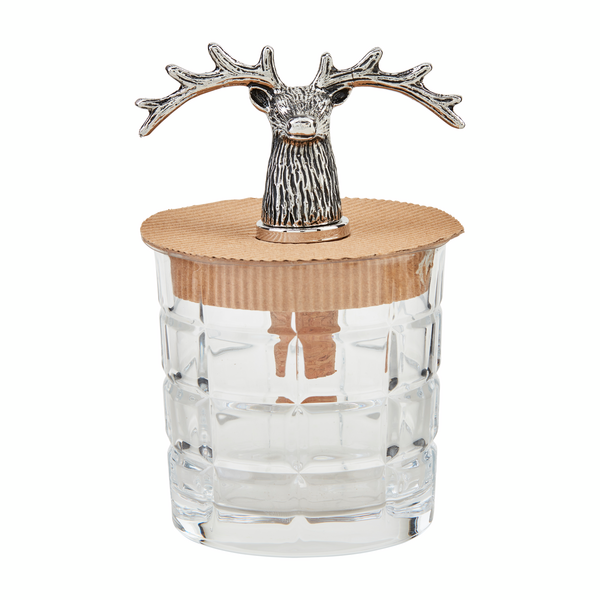 Deer Dof Glass & Bottle Stopper Set