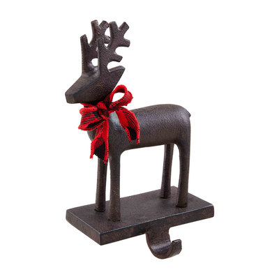 METAL DEER STOCKING HOLDER