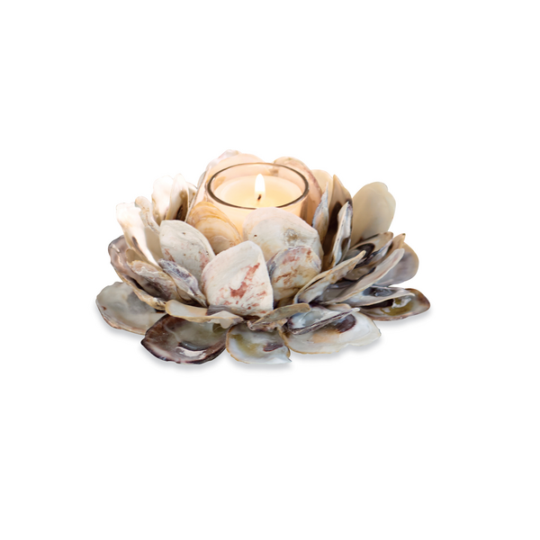 Oyster Shell Votive Holder