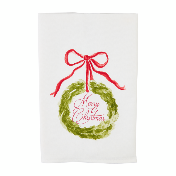 Merry Christmas Topiary Towel