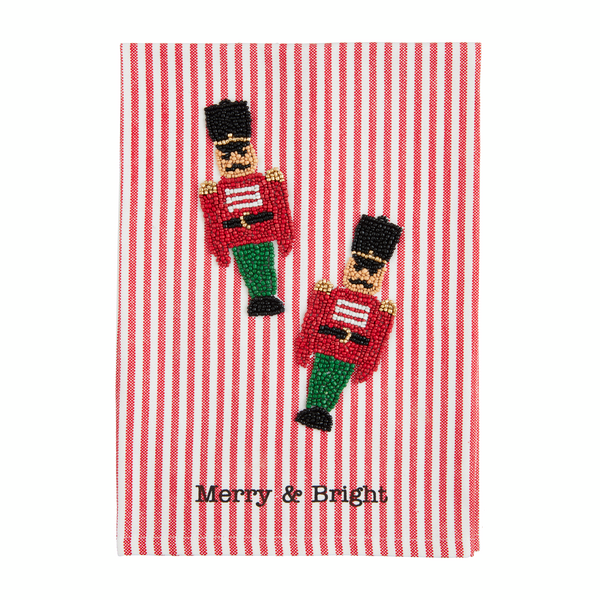 NUTCRACKER XMAS BEAD TOWEL