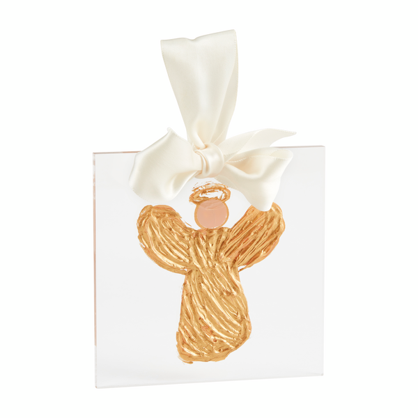 Angel Gold Acrylic Ornament