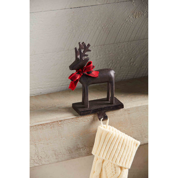 METAL DEER STOCKING HOLDER