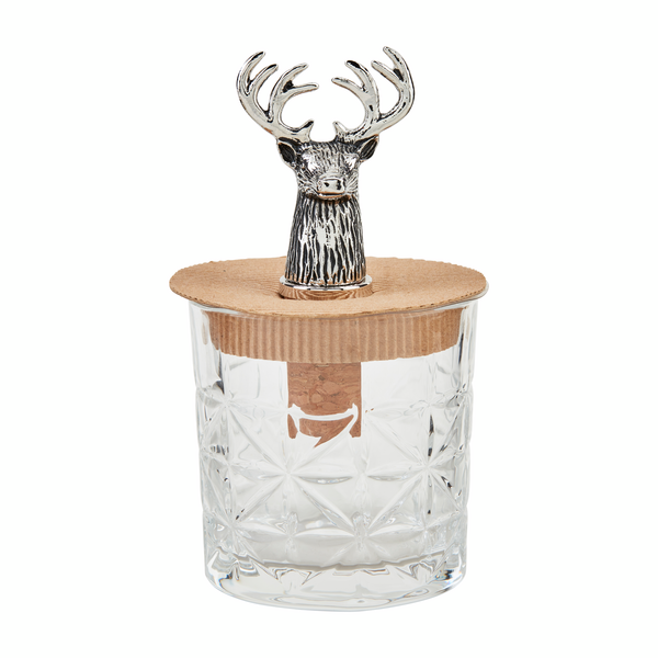 Deer Dof Glass & Bottle Stopper Set