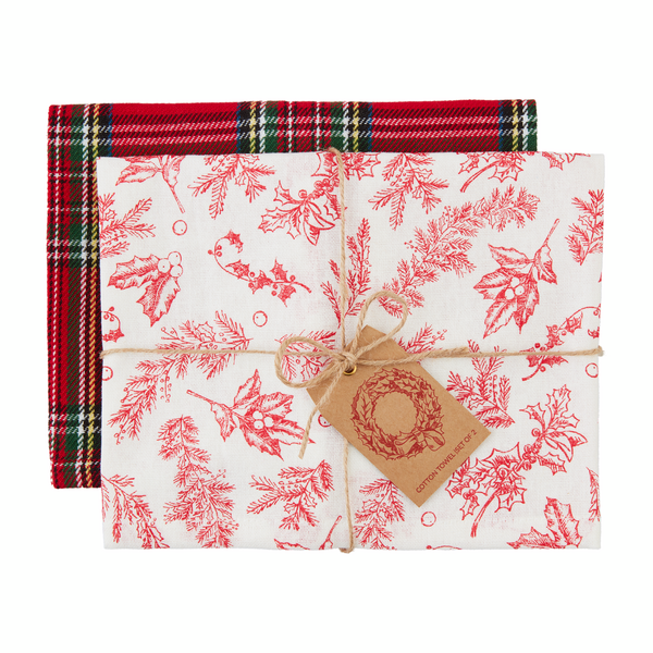 Holly Leaf Towel Set