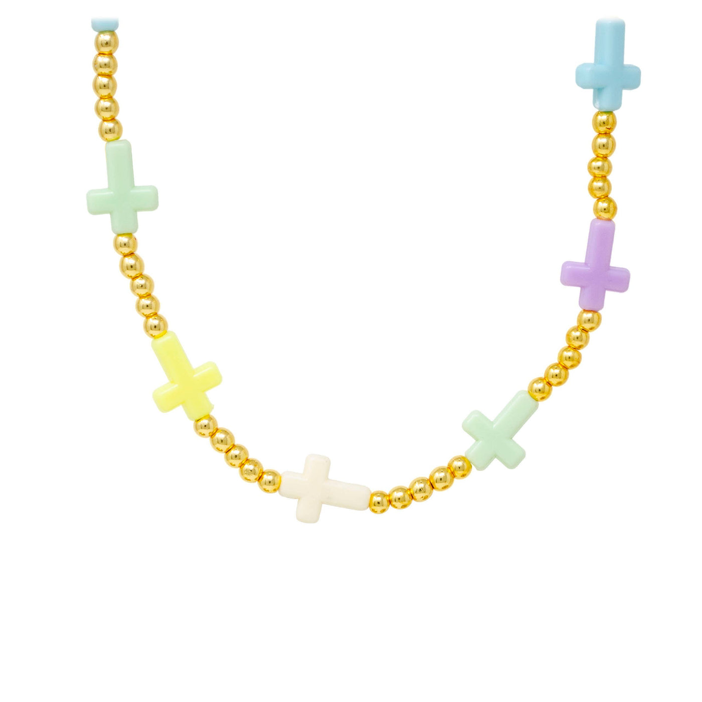 ZOMI GEMS - Cross Bead Necklace