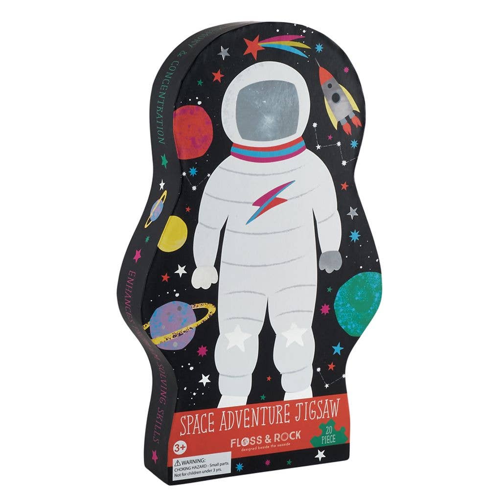 Floss and Rock - Space 20pc Jigsaw with Shaped Box - Mumzie's Children
