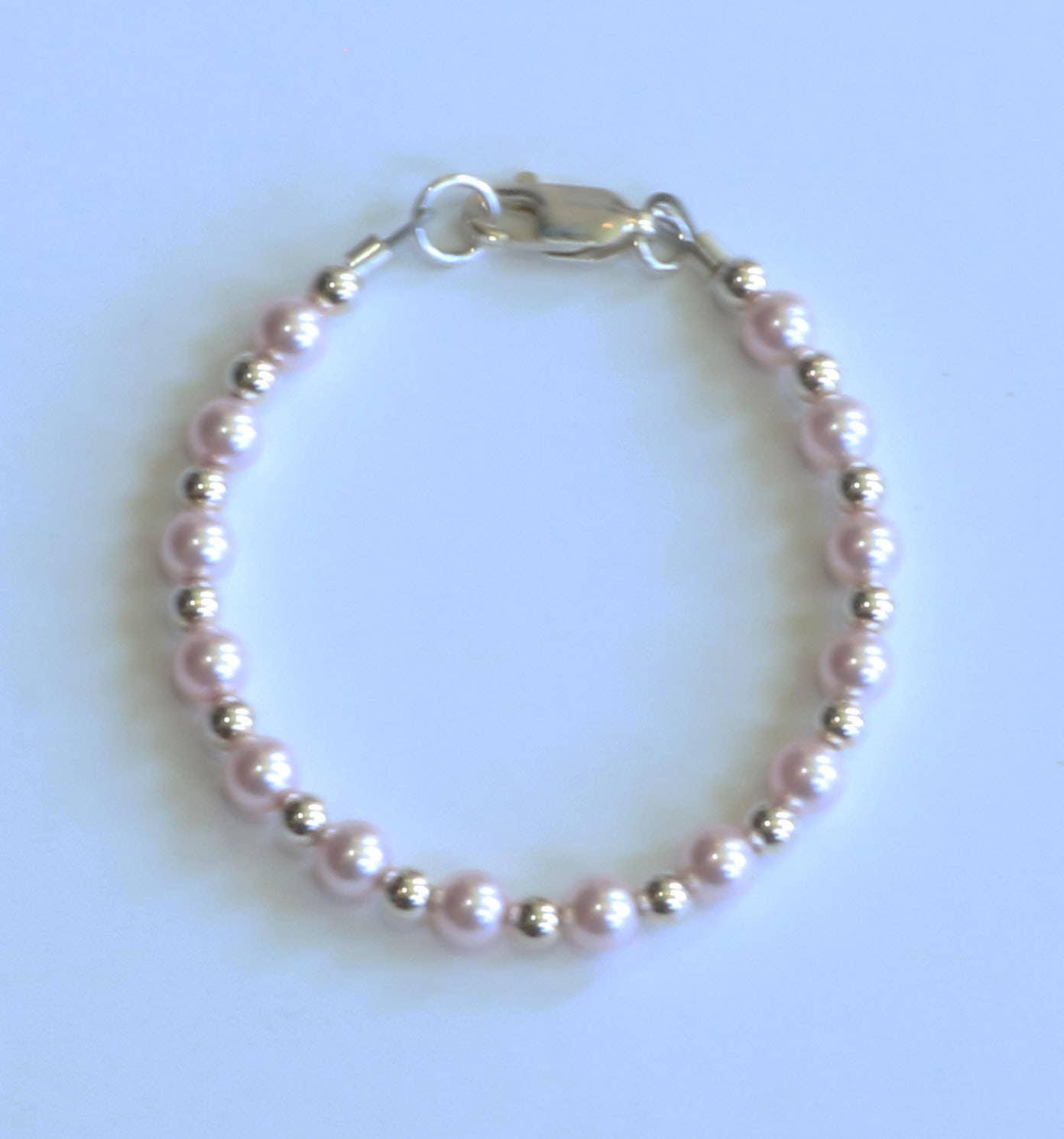Pearl Bracelet-White/Pink