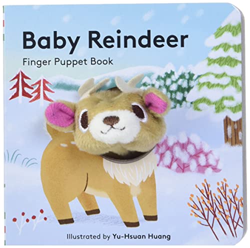 Livre de marionnettes à doigt bébé renne