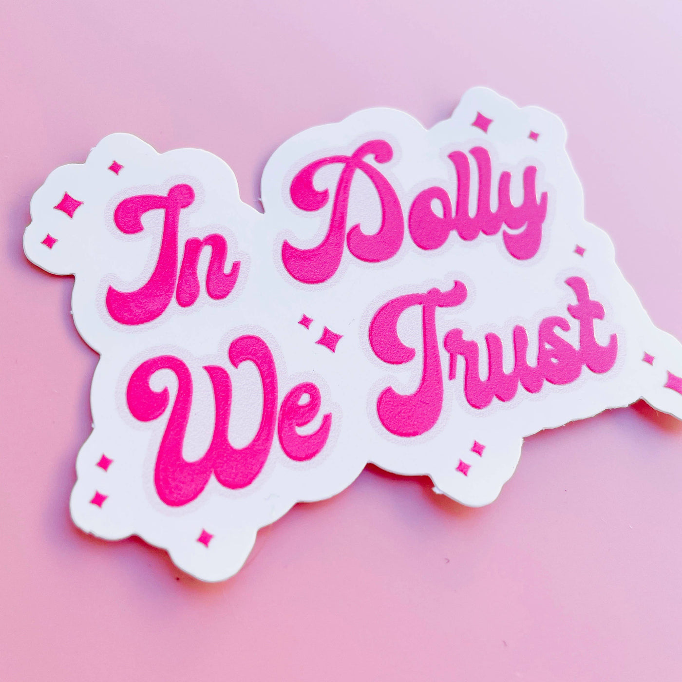 Rock Paper Scissors - In Dolly We Trust   Sticker