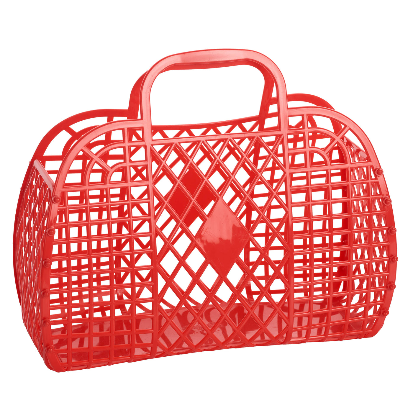 Retro Basket Jelly Bag - Large Red