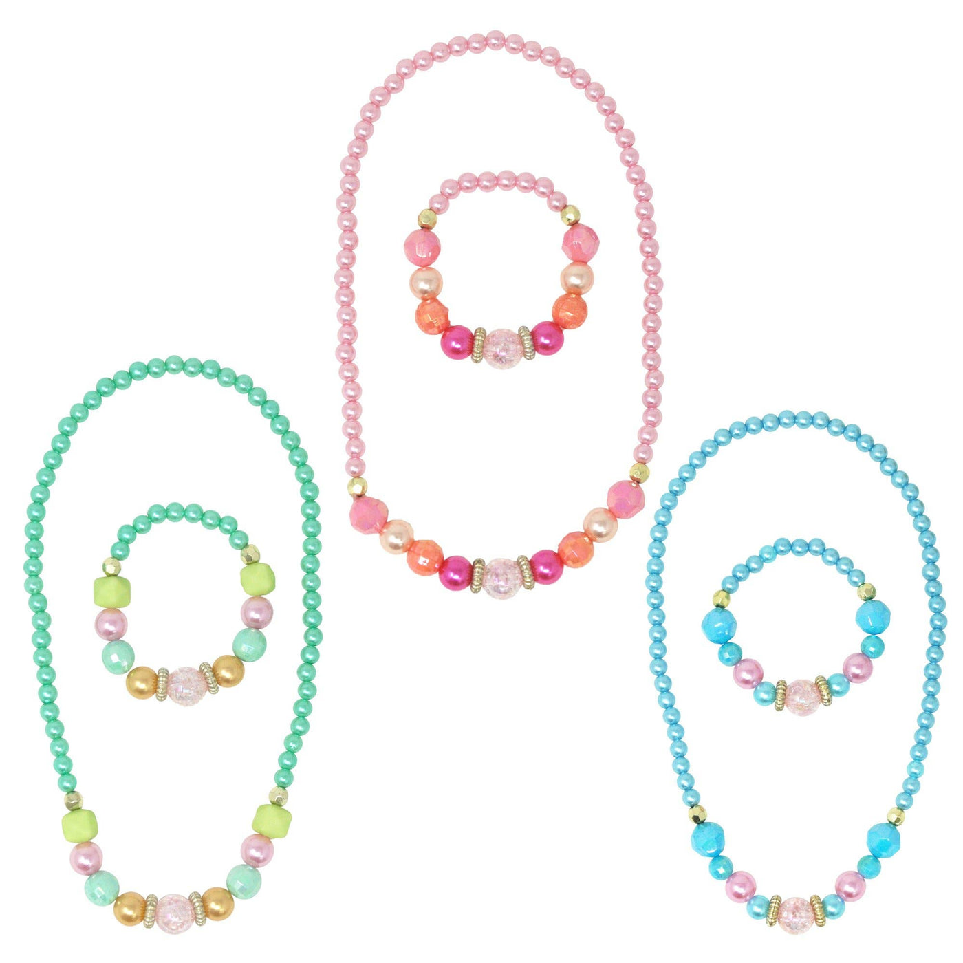Pink Poppy USA - Pearlescent Necklace & Bracelet Set