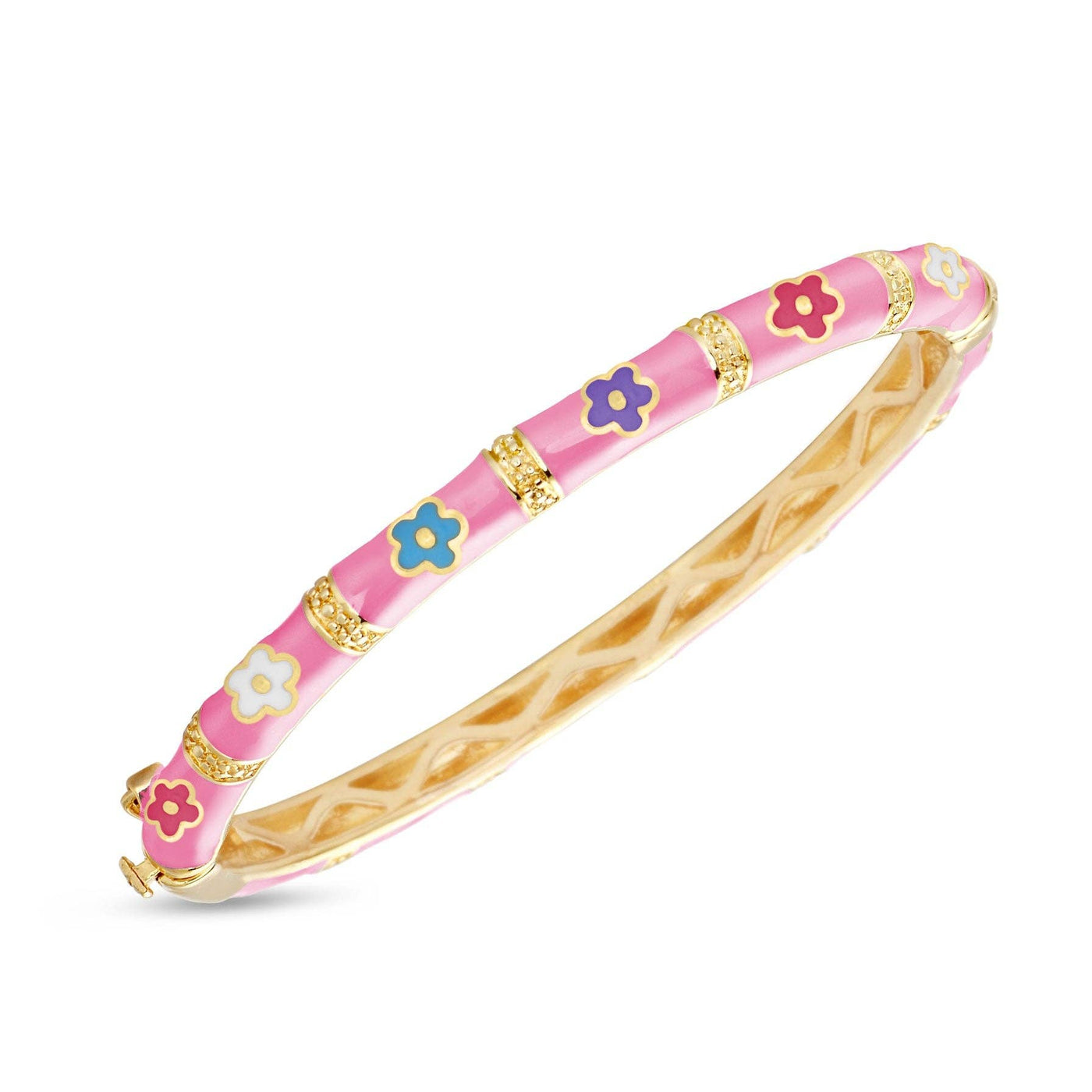 Lily Nily - Bamboo Flower Bangle - Pink