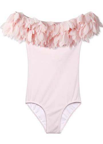 Stella Cove - Pink Draped Swimsuit with Petals - Mumzie's Children