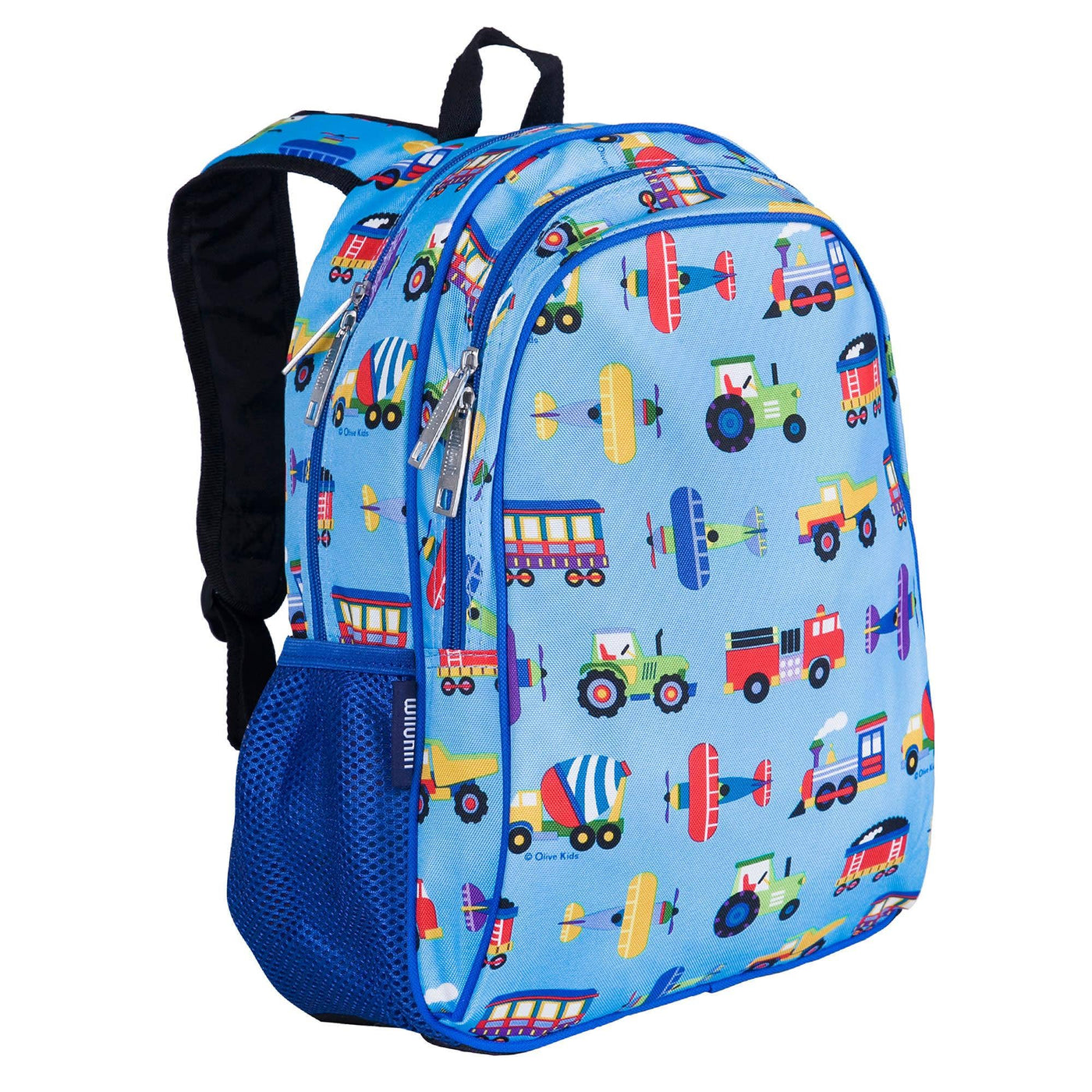 Wildkin - Trains Planes and Trucks Backpack - 15 Inch