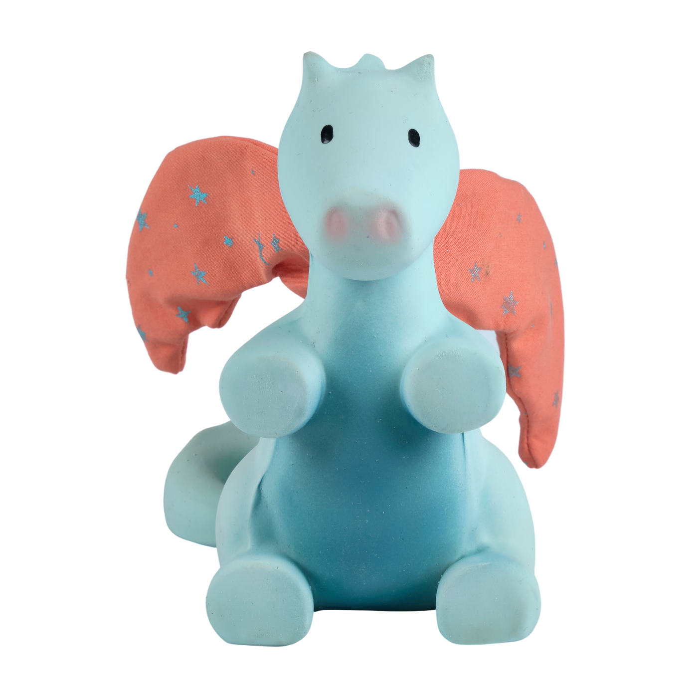 Tikiri Toys LLC - Sunrise Dragon Natural Organic Rubber Rattle & Crinkle Wings - Mumzie's Children