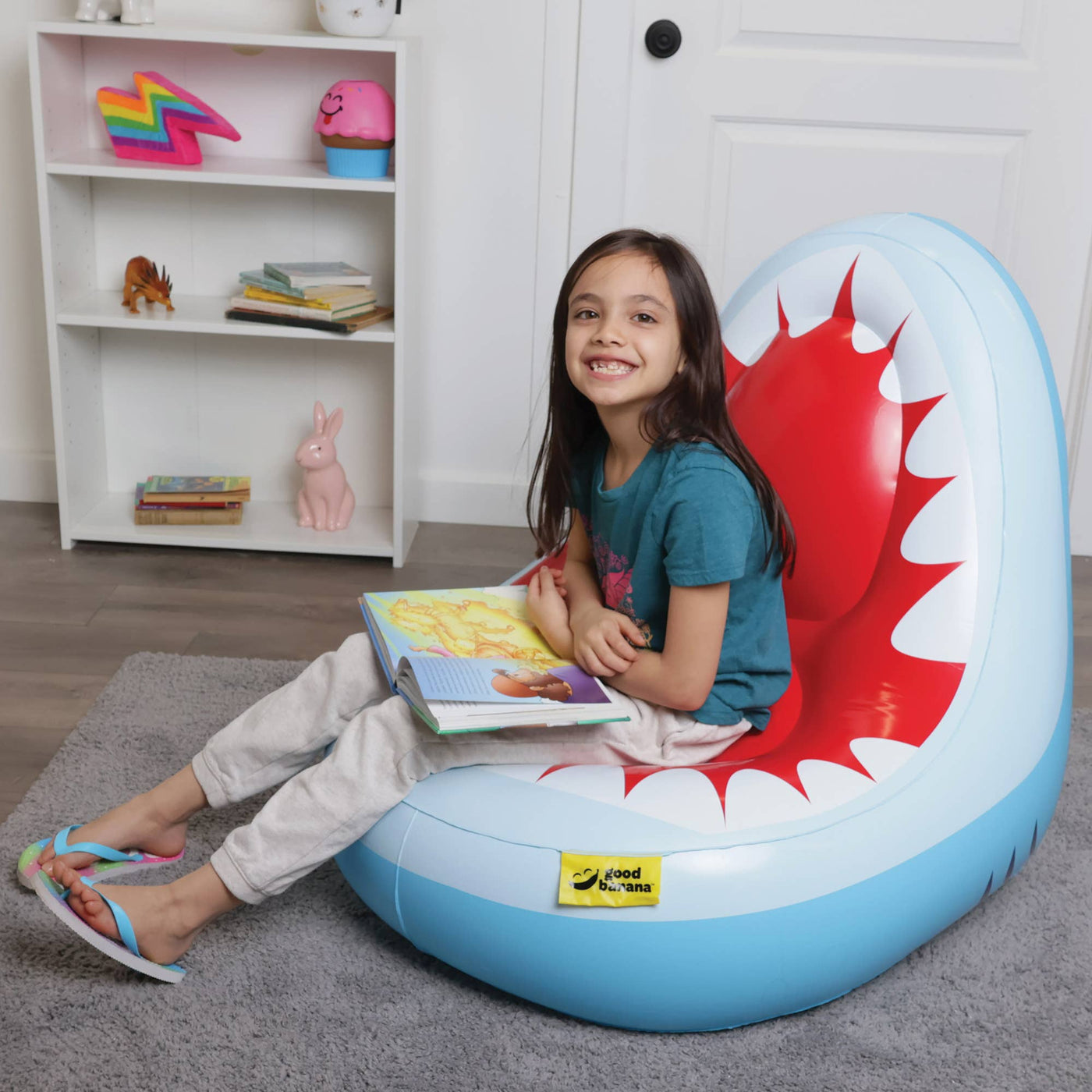 Good Banana - Good Banana Shark Comfy Chair - Inflatable chair/furniture - Mumzie's Children