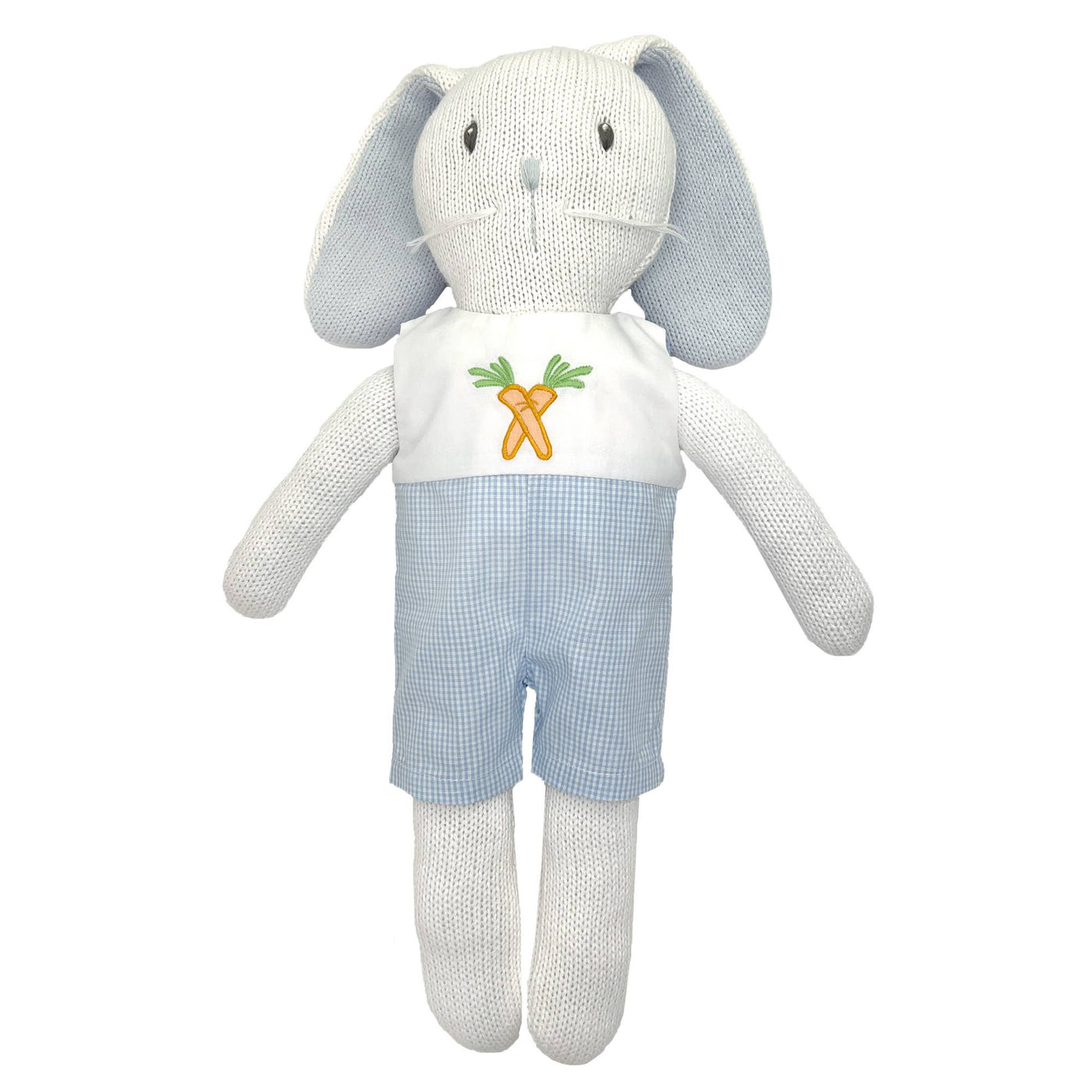 Petit Ami & Zubels - Easter Knit Bunny Doll with Embroidered Romper