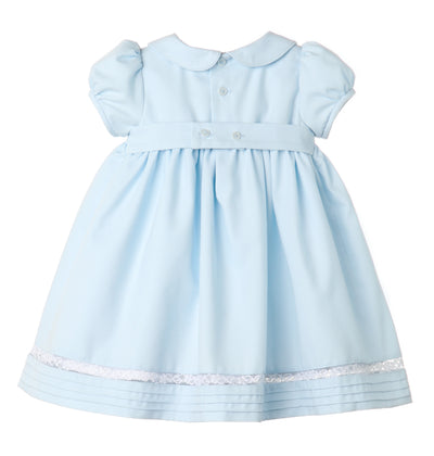 Fancy Girly Dress with Lace Blue - Mumzie's Children