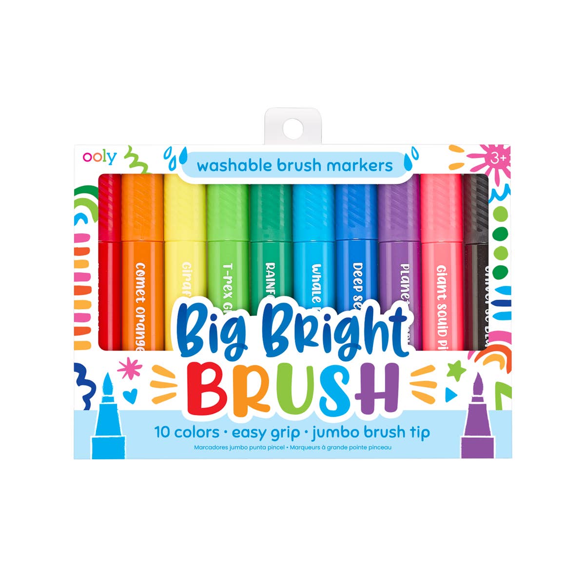 OOLY - Big Bright Brush Markers - set of 10 - Mumzie's Children