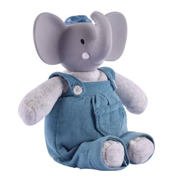 Tikiri Toys LLC - Alvin the Elephant - Natural Organic Rubber Head Toy - Mumzie's Children