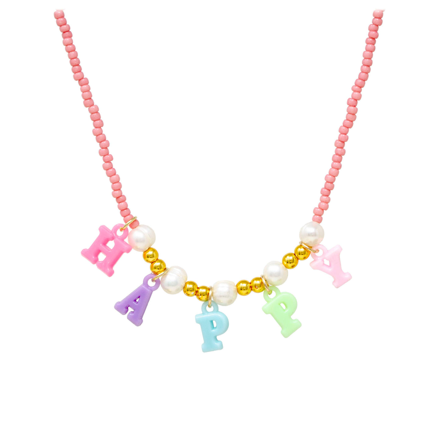 ZOMI GEMS - "Happy" Pink Bead Necklace
