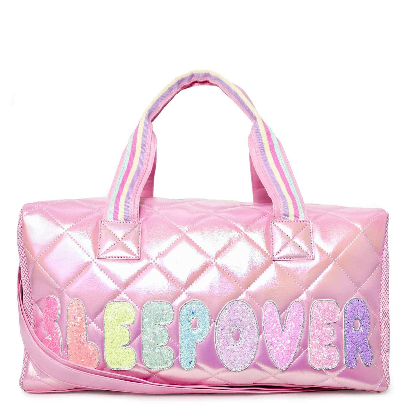 Miss Gwen's OMG Accessories - 'Sleepover' Metallic Quilted Large Duffle Bag