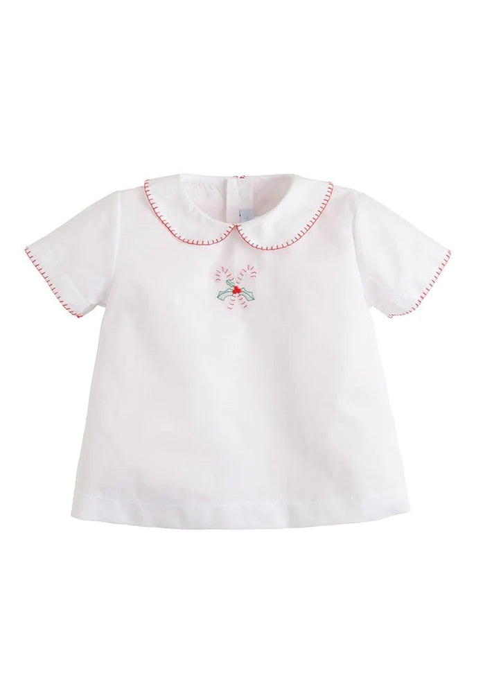 Chemise de jour Candy Cane Whipstitch avec bloomers