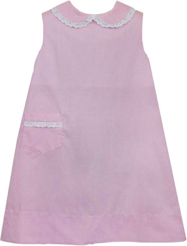 Olivia Dress - Pink Mini Gingham - Mumzie's Children
