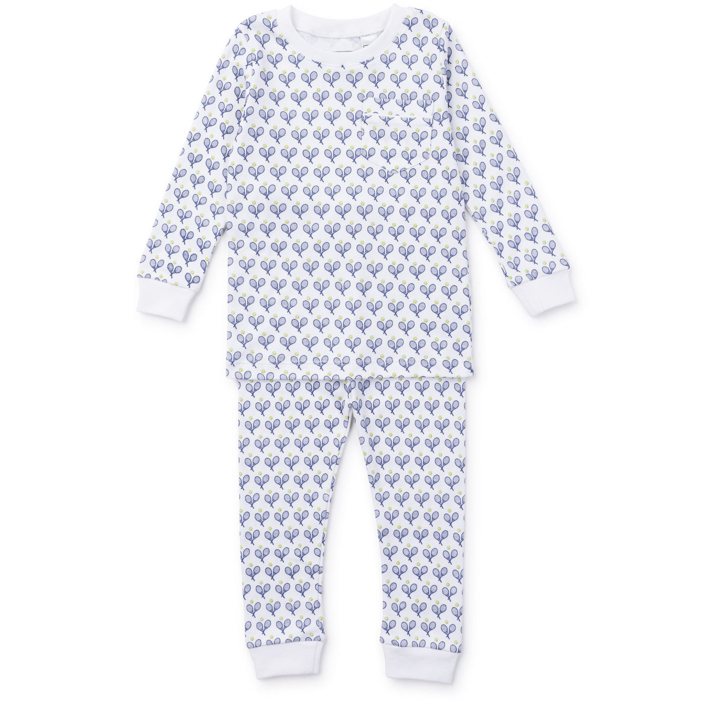 Bradford Pajama Set-Tennis Love Blue - Mumzie's Children