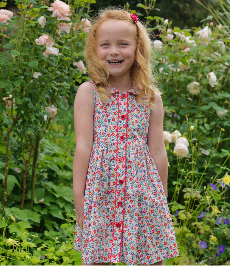 Summer Floral Button Down Dress - Mumzie's Children