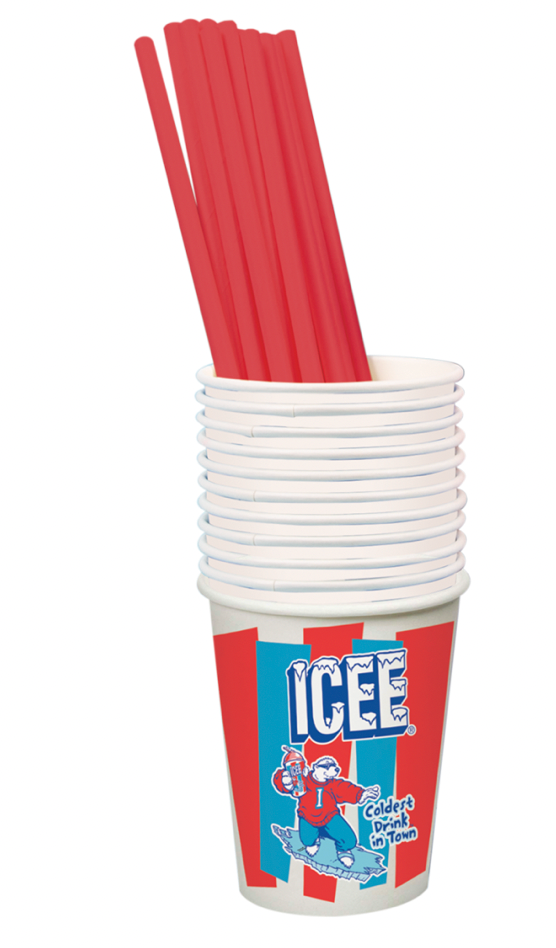 Icee Paper Cups and Straws - Mumzie's Children