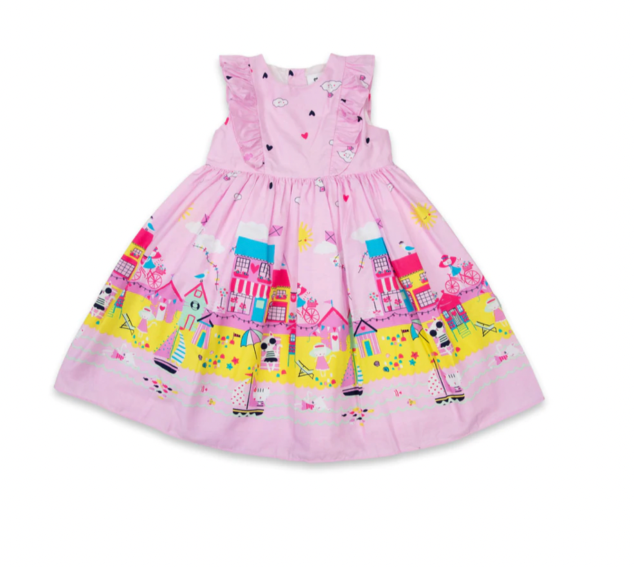 Korango Party Dress-Beach-Pink - Mumzie's Children