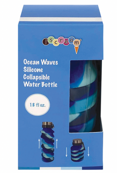 Ocean Waves Collapsible Water Bottle - Mumzie's Children
