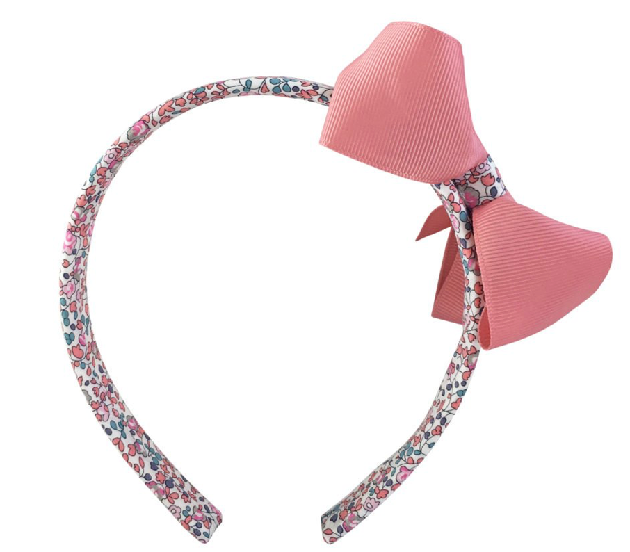 Milledeux Boutique Bow Headband-Medium-Liberty Eloise C - Mumzie's Children