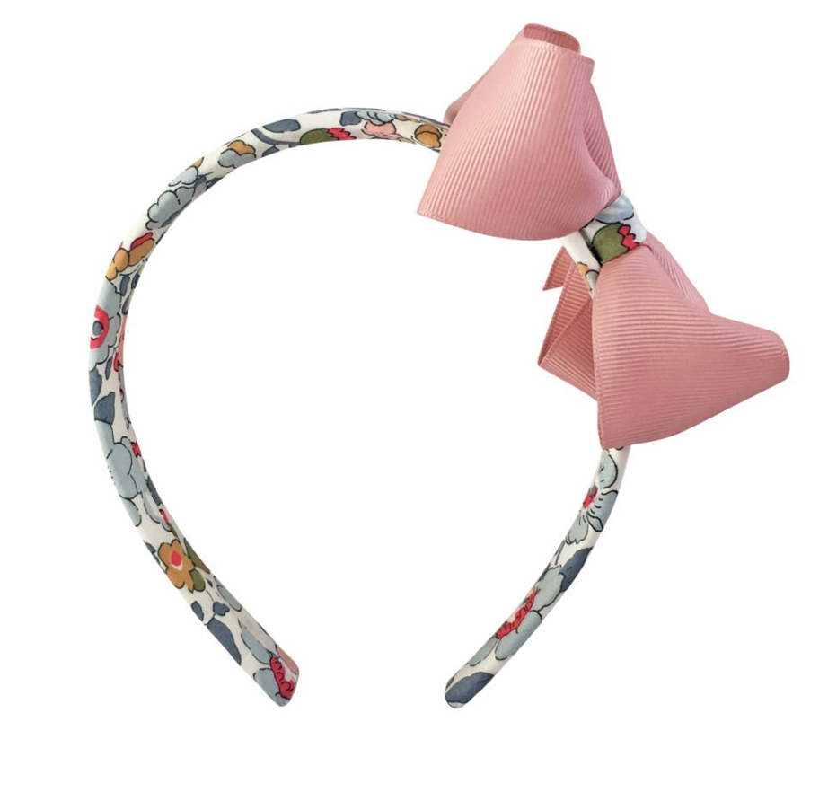 Milledeux Boutique Bow Headband-Medium-Liberty Betsy P-Sweet Nectar - Mumzie's Children